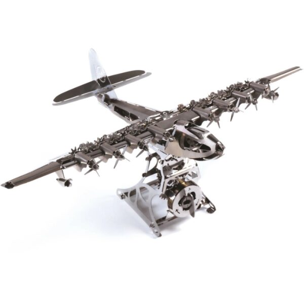 Flugzeugmodell Bausatz, Edelstahl Modellflugzeug, Time for Machine, mechanisches Flugzeugmodell, Deko Flugzeug Metall, Flugzeug Geschenkidee