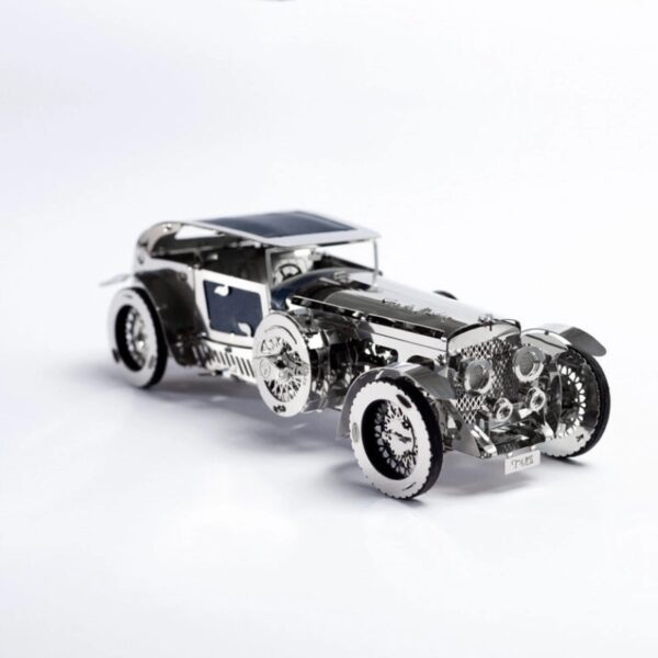 Oldtimer Modellauto, Edelstahlbausatz, mechanisches Modell, Luxury Roadster, Time for Machine, Modellauto mit Antrieb, Geschenkidee Technik, Retro Automodell
