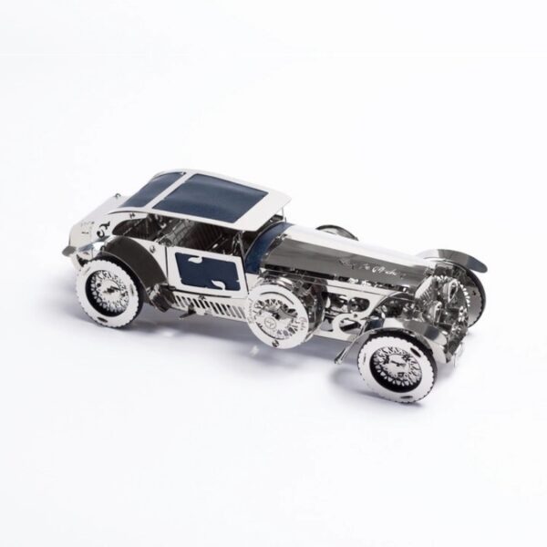Oldtimer Modellauto, Edelstahlbausatz, mechanisches Modell, Luxury Roadster, Time for Machine, Modellauto mit Antrieb, Geschenkidee Technik, Retro Automodell