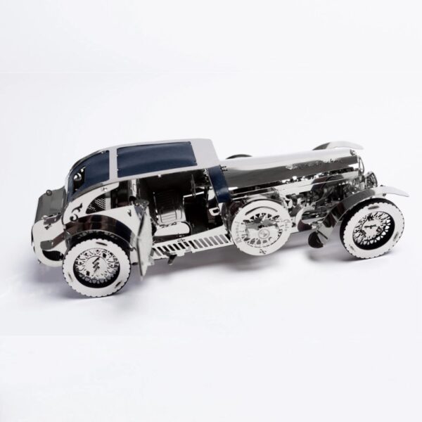 Oldtimer Modellauto, Edelstahlbausatz, mechanisches Modell, Luxury Roadster, Time for Machine, Modellauto mit Antrieb, Geschenkidee Technik, Retro Automodell